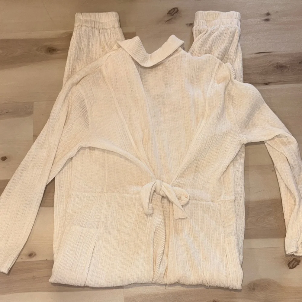NWT Free People pants jumpsuit Cream Button-Up - Picture 6 of 7
